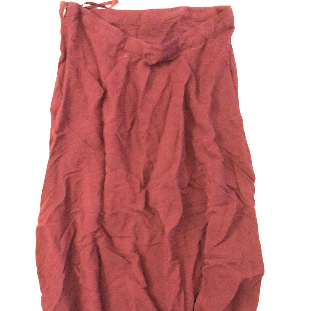 Coral long skirt